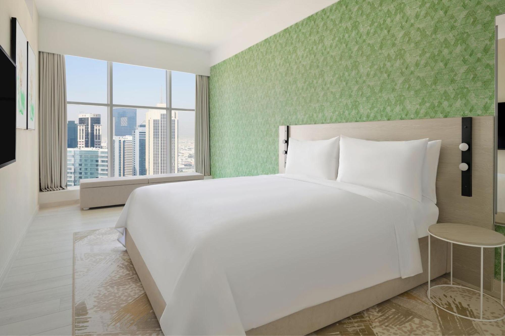 Element By Westin West Bay Doha Hotel Exterior photo A bedroom at the hotel